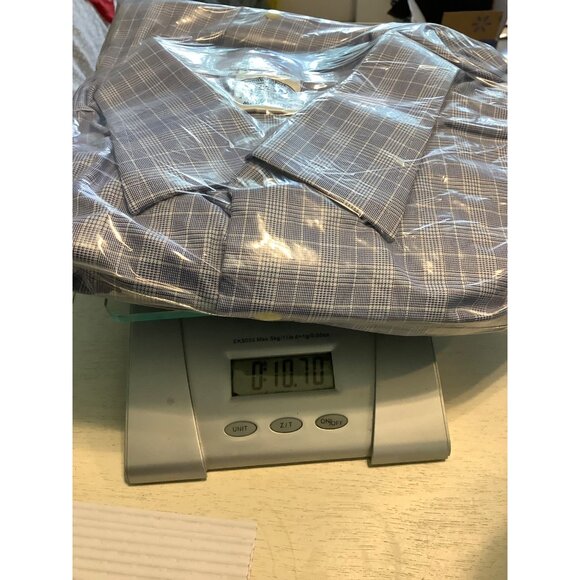 Brooks Brothers Men’s Button Down Shirt 17 1/2-34 Blue/White Plaid Egyptian Cott - Picture 8 of 8